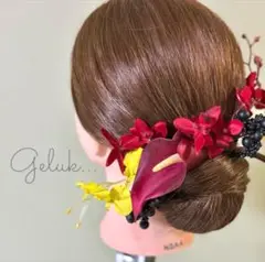 【送料無料❣️】カラー　髪飾り　ヘアピン　ブライダル　成人式　髪飾り　振袖　着物