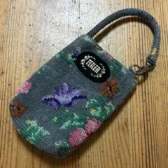 FELLER フェイラー　花柄ポーチ グレー