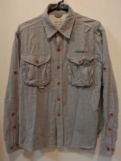 BEAMS 長袖シャツ グレー Mサイズ