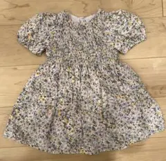 ZARA 花柄 半袖ワンピース 110サイズ