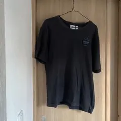 セ　adidas ブラック Tシャツ ロゴ刺繍