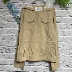 【超美品】ペイトンプレイス ライトベージュ レース ビジュー ジャケット 薄手