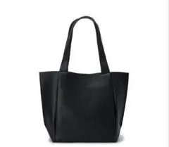 【未使用品】大容量/黒トートバッグ/A4対応のサムネイル