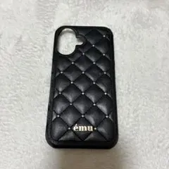 ému キルティングソフトケース 黒