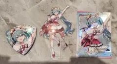 プロセカ ピザハット コラボ 中国限定 初音ミク アクスタ　バッジ　セット