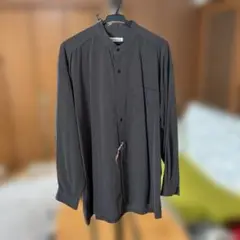 Bonton ダークグレー 長袖シャツ LL マオカラー スタンドカラーのサムネイル