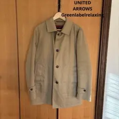 グリーンレーベルリラクシング　ステンカラーコート　ライナー付き　ベージュ　XL