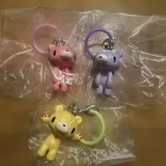 グルーミー 『マスコットチャーム』ピンク＆パープル＆イエロー 3個セット