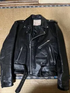 ビンテージ　ライダースジャケット　革ジャン　本革　大きいサイズのサムネイル