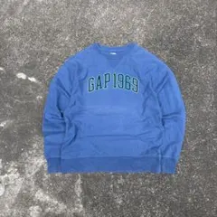 y2k 00s oldgap 短丈スウェットトレーナー刺繍archive M