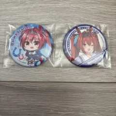ウマ娘　ダイワスカーレット トレーディング　CANバッジ　2点