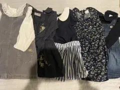 ベビー服 まとめ売り8点セット 可愛い襟付き70-80