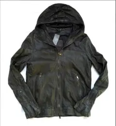 未使用 定価25万 GIORGIO BRATO レザーパーカー 46