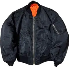 ALPHA 80s 初期 三本タグ ヴィンテージ MA-1 ブラック M 民生品 80s Alpha ブラック MA-1 M USA製 ヴィンテージ 黒 USA製