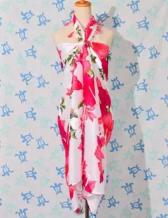 ★ハイビスカス柄パレオ★サロン★フラダンスやインテリアにも★新品★Ｃ２８ＰＫ