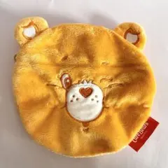 ふわふわフェイスポーチ2 ケアベア　オレンジ