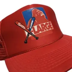 XLARGE SEAMO メッシュキャップ レッド ベースボールキャップのサムネイル