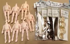 セリアボディ10cm7体+おまけのウェフティング（使いかけ有)