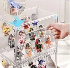 フィギュアケース　マルチクリアボックス 棚付き 2点セット