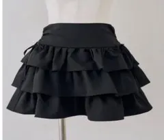 ナイスクラップ ミニ スカート 黒