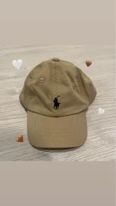 Ralph Lauren ベージュ キャップ POLO ロゴ