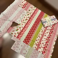 ストロベリープリント綿生地 2種類