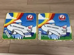 JAL タオルハンカチ レインボースカイ 2枚セットのサムネイル