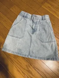 GU デニムスカート ライトブルー Sサイズ(140cm相当)