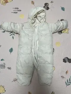 GAPホワイト フード付きベビーアウター 70