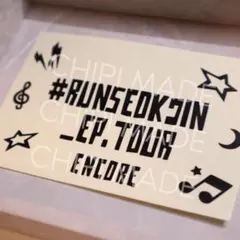 New♡BTS JIN ジン runseokjin アミボム ステッカー黒