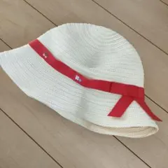 美品　ファミリア　familiar　麦わら帽子　ストローハット　51cm