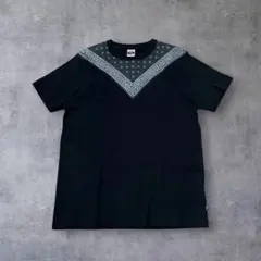 00s archive 레이어드 반다나 양면 프린트 티셔츠 y2k