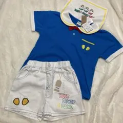 リトシー　ドナルドtシャツワッペンプリントショートパンツ　デニムパンツ
