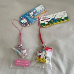 東京スカイツリー限定 ハローキティ ストラップ　根付け　2個セット