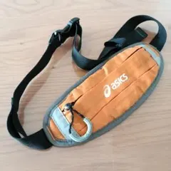 asics ウエストポーチ オレンジ
