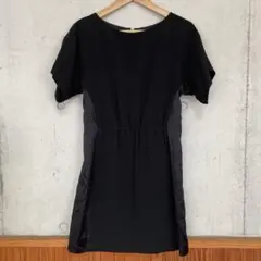 美品 ラグ&ボーン RAG&BONE 半袖ワンピース ミニ 黒 ブラック 切替のサムネイル