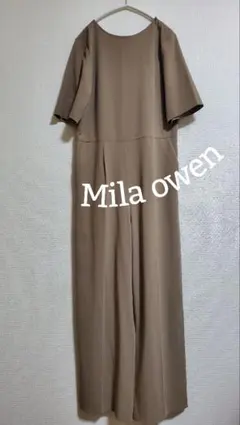 Mila owen／ミラオーウェン／半袖／オールインワン／ジャンプスーツ／ワンピ