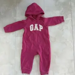 GAP フード付きロンパース 12-18ヶ月 ピンク