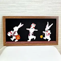 古布押し絵 七夕 うさぎ 額 縮緬細工 ハンドメイド - メルカリ