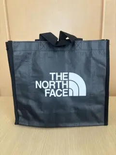 XS ノースフェイス ロゴ トートバッグ ショッパー 黒 ホワイトレーベル 新品