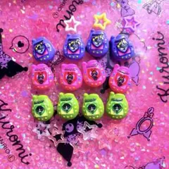 ネイルパーツ♡パワパフたまごっち機械　× 星サブパ　ホシ　パワパフ