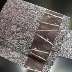 9-252 名古屋帯 九寸 美品 正絹 着物 名古屋仕立て