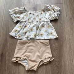 バースデイ　teteatete 水着　cottoli フリル付き ラッシュガード