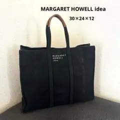 MARGARET HOWELL ideaマーガレットハウエルブラックトートバッグのサムネイル