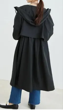 VIS ウエストドロスト ボリューム マウンテンパーカー ブラック ビザビ