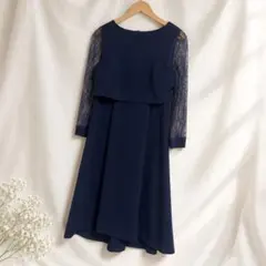 Sweet Mommy マタニティ 授乳口付き レース袖 フォーマルワンピース
