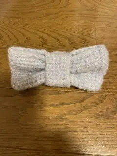 リボン ポーチ リップ入れ ハンドメイド 編み物