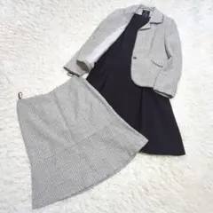 美品 23区 46 三点セット ツイード ワンピース スカート セットアップ