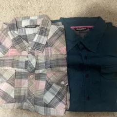 ELEMENT チェック柄ネルシャツ2枚セット