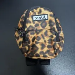 X-girl ミニリュック型ポーチ　レオパード柄　ヒョウ柄